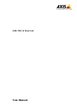 Preview for 1 page of Axis S FA51-B User Manual