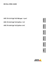 Preview for 1 page of Axis T8123-E Midspan 1-p Installation Manual