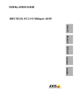 Axis T8125 Installation Manual preview