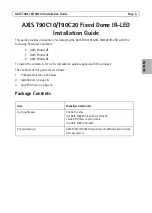 Preview for 5 page of Axis T90C Installation Manual