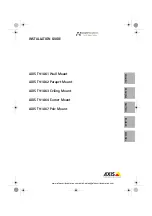 Preview for 1 page of Axis T91A61 Installation Manual