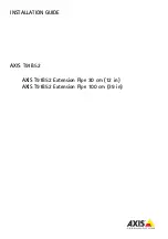 Preview for 1 page of Axis T91B52 Installation Manual