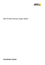 Preview for 1 page of Axis T91D62 Installation Manual