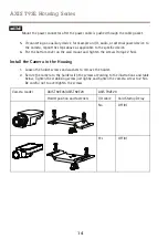 Preview for 14 page of Axis T92E series Installation Manual