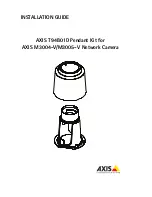 Axis T94B01D Installation Manual предпросмотр