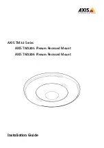 Предварительный просмотр 1 страницы Axis TM32 Series Installation Manual