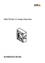 Axis TQ1601-E Installation Manual предпросмотр