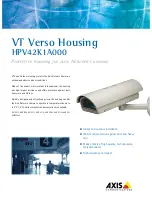 Axis VT Verso HPV42K1A000 Specification Sheet preview