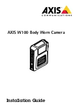 Preview for 1 page of Axis W100 Installation Manual