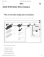 Axis W100 User Manual preview