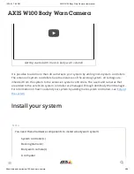 Preview for 4 page of Axis W100 User Manual