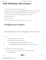 Preview for 5 page of Axis W100 User Manual