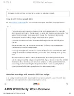 Preview for 8 page of Axis W100 User Manual