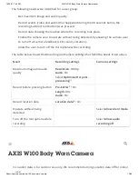 Preview for 13 page of Axis W100 User Manual