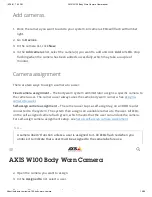 Preview for 16 page of Axis W100 User Manual