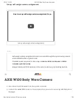 Preview for 17 page of Axis W100 User Manual