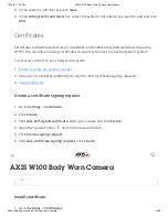 Preview for 19 page of Axis W100 User Manual