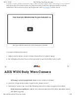 Preview for 21 page of Axis W100 User Manual
