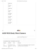 Preview for 26 page of Axis W100 User Manual