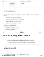 Preview for 29 page of Axis W100 User Manual