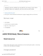 Preview for 30 page of Axis W100 User Manual