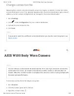 Preview for 32 page of Axis W100 User Manual
