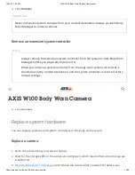 Preview for 33 page of Axis W100 User Manual