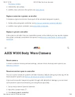 Preview for 34 page of Axis W100 User Manual