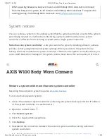 Preview for 36 page of Axis W100 User Manual