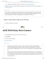 Preview for 37 page of Axis W100 User Manual