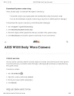 Preview for 38 page of Axis W100 User Manual