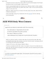 Preview for 47 page of Axis W100 User Manual