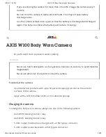 Preview for 49 page of Axis W100 User Manual