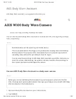 Preview for 54 page of Axis W100 User Manual