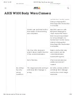 Preview for 62 page of Axis W100 User Manual