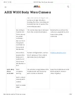 Preview for 63 page of Axis W100 User Manual