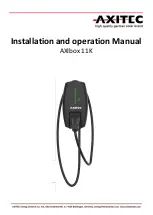 Preview for 1 page of AXITEC AXIbox 11K Installation And Operation Manual