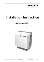 Preview for 1 page of AXITEC AXIstorage Li SH Series Installation Instruction