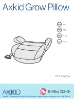 Axkid Grow Pillow Instruction Manual preview