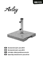 Preview for 1 page of Axley 000-729 Operating Instructions Manual