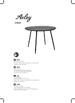 Preview for 1 page of Axley 014320 Manual