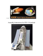 AXM STS-110 Assembly Instructions Manual предпросмотр