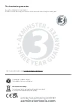 Preview for 16 page of Axminster 107671 Manual