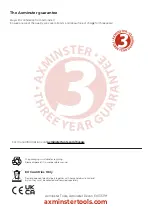 Preview for 16 page of Axminster 107699 Original Instructions Manual