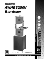 Предварительный просмотр 1 страницы Axminster AWHBS250N User Manual