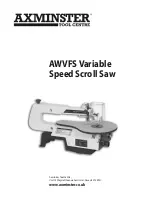 Axminster AWVFS User Manual preview
