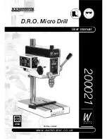 Axminster D.R.O. Micro Drill User Manual предпросмотр