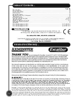 Предварительный просмотр 2 страницы Axminster Excalibur EX-16 User Manual