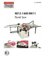 Axminster MJ12-1600 MK11 User Manual preview