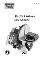 Предварительный просмотр 1 страницы Axminster SS-12VS User Manual